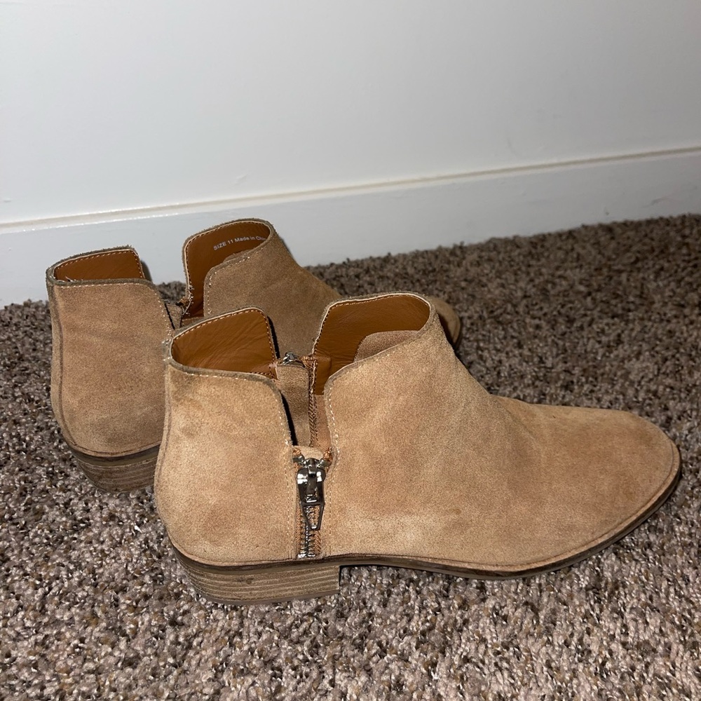 Brown Suede Booties